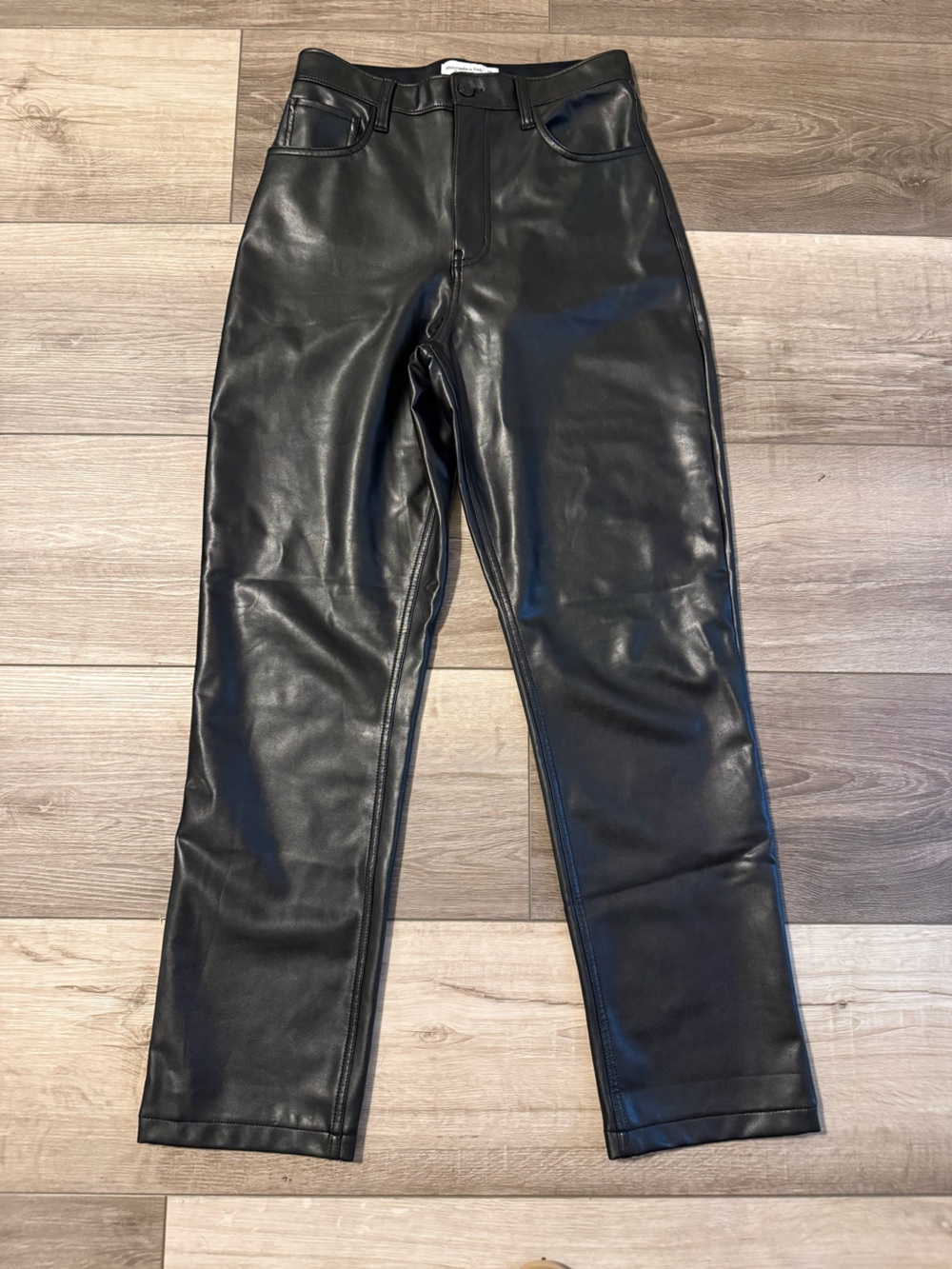 Women’s Faux Leather Black Pants - Abercrombie & Fitch